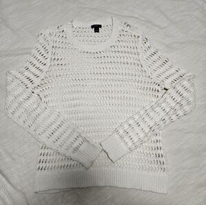 Nordstrom Halogen Open Knit Sweater Cover Up Resort Wear Cottage Core Fairy Sz 1